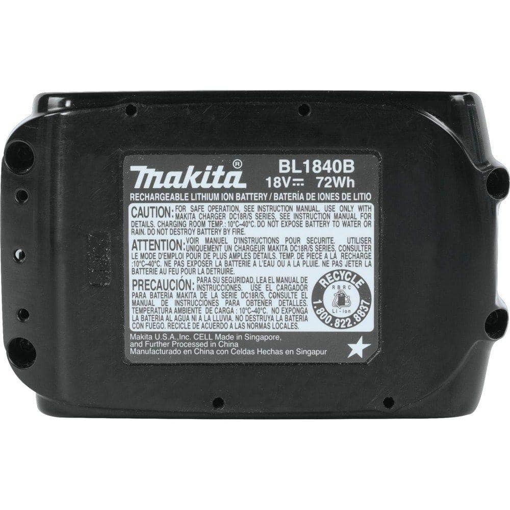 Makita 18V LXT Lithium‑Ion High Capacity Battery Pack 4.0Ah with Fuel Gauge (BL1840B)