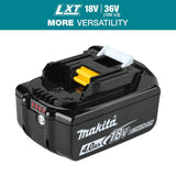 Makita 18V LXT Lithium‑Ion High Capacity Battery Pack 4.0Ah with Fuel Gauge (BL1840B)