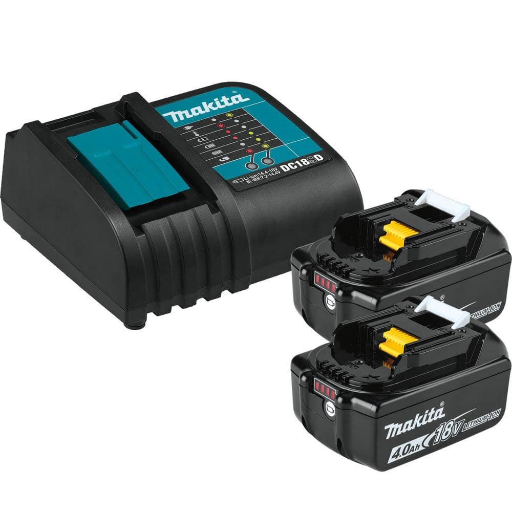 Makita 18V LXT Lithium-Ion Battery and Charger Starter Pack (4.0Ah) with bonus 18V LXT Lithium-Ion Cordless Recipro Saw