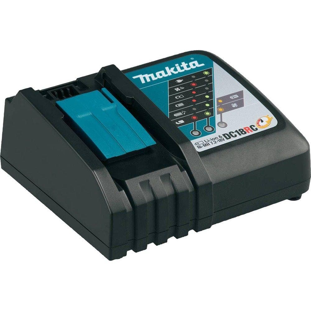 Makita 18V 5.0Ah LXT Lithium‑Ion Battery and Rapid Charger Starter Pack (BL1850B + DC18RC)