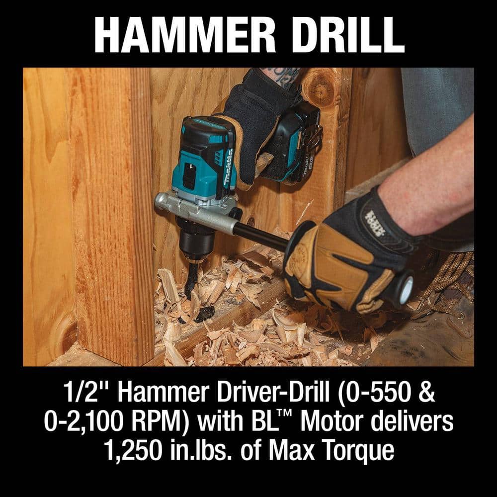 Makita 18V LXT Lithium-Ion Brushless Cordless Combo Kit 5.0 Ah (2-Piece)