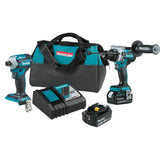 Makita 18V LXT Lithium-Ion Brushless Cordless Combo Kit 5.0 Ah (2-Piece) with bonus 18V LXT 6-1/2 in. Lightweight Circular Saw