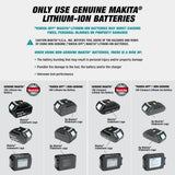 Makita 18V LXT Lithium-Ion Brushless Cordless Combo Kit (Hammer Drill/ Impact Driver/ Circular Saw/ Flashlight) 5.0Ah