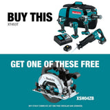 Makita 18V 5.0 Ah LXT Lithium-Ion Brushless Cordless Combo Kit (Hammer Drill/Impact Driver/Recipro Saw/Flashlight)