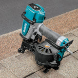Makita 15 Degree 1-3/4 in. Pneumatic Coil Roofing Nailer, AN454