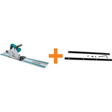Makita 12 Amp 6-1/2 in. Plunge Circular Saw with Guide Rail Connector Kit