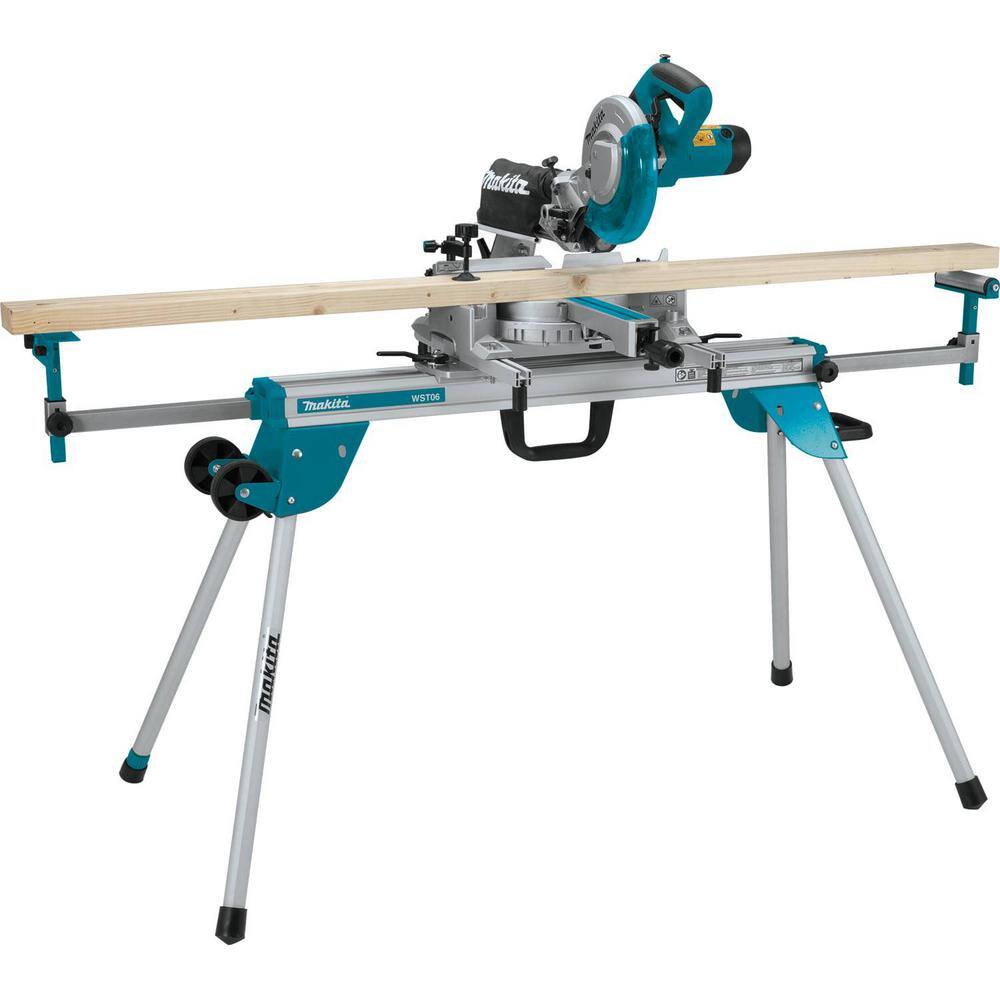 Makita 18V X2 LXT (36V) Brushless 12 in. Dual‑Bevel Sliding Compound Miter Saw with Bonus Compact Folding Miter Saw Stand