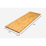 HARDWOOD REFLECTIONS 5 ft. L x 30 in. D Unfinished Birch Butcher Block Desktop in Mango Stain with Eased Edge