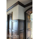 Ekena Millwork 2-3/8 in. x 94-1/2 in. x 2-1/4 in. Unfinished Wood Maple Medway Carved Crown Moulding