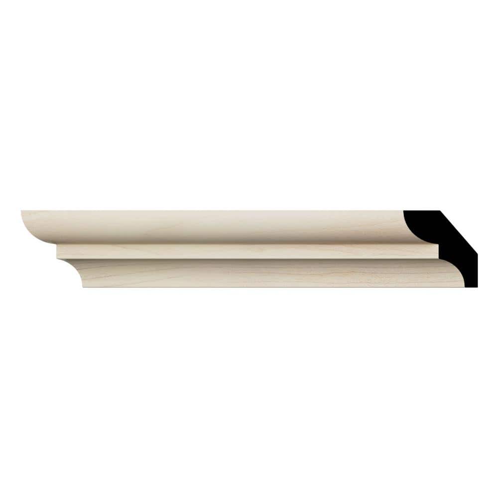 Ekena Millwork WM75 0.56 in. D x 1.63 in. W x 96 in. L Wood (Maple) Crown Molding