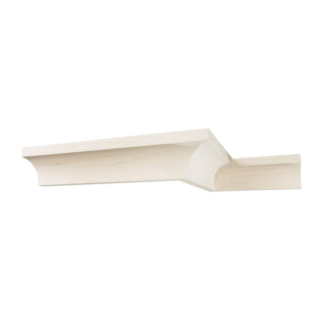 Ekena Millwork WM86 0.56 in. D x 1.63 in. W x 96 in. L Wood Maple Crown Moulding