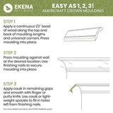 Ekena Millwork WM45 0.59 in. D x 5.25 in. W x 96 in. L Wood Maple Crown Moulding