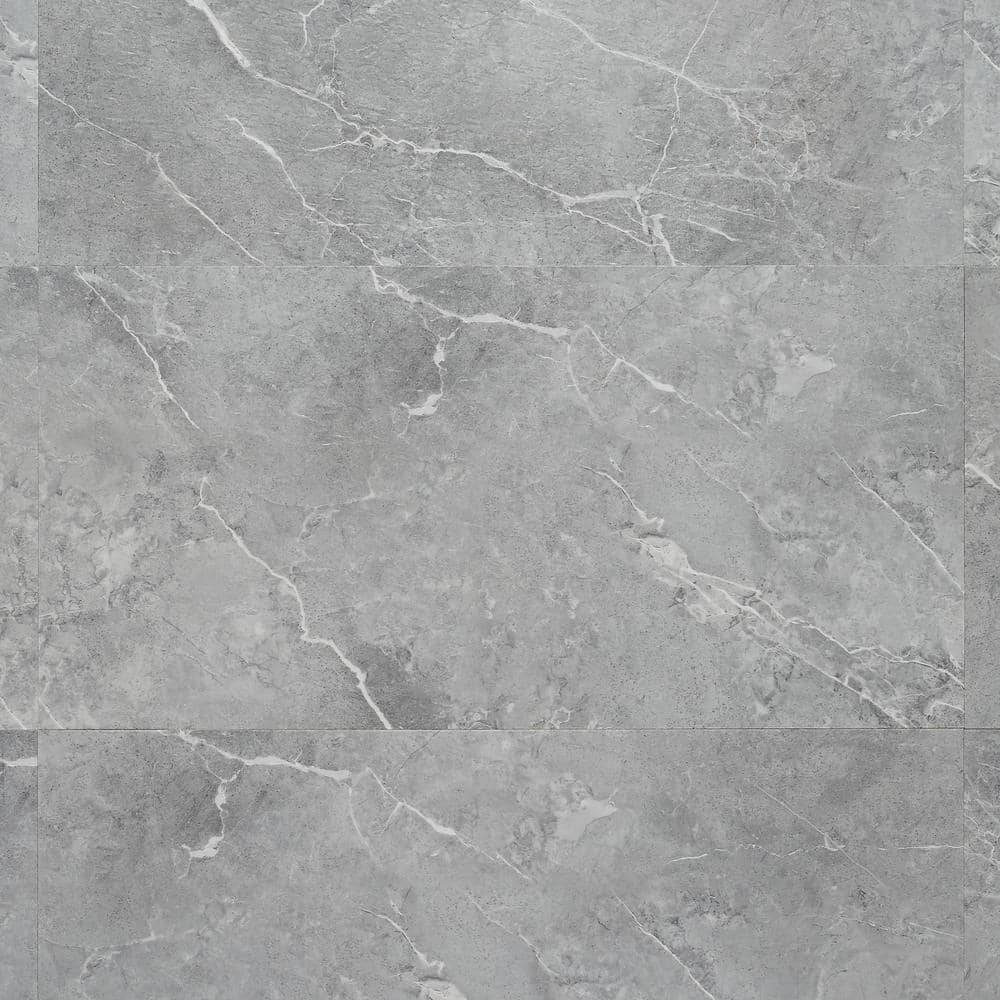 Ivy Hill Tile Duren 28mil Marbello Gray 18 in. x 36 in. Glue Down Luxury Vinyl Tile Flooring (36 sq. ft.)