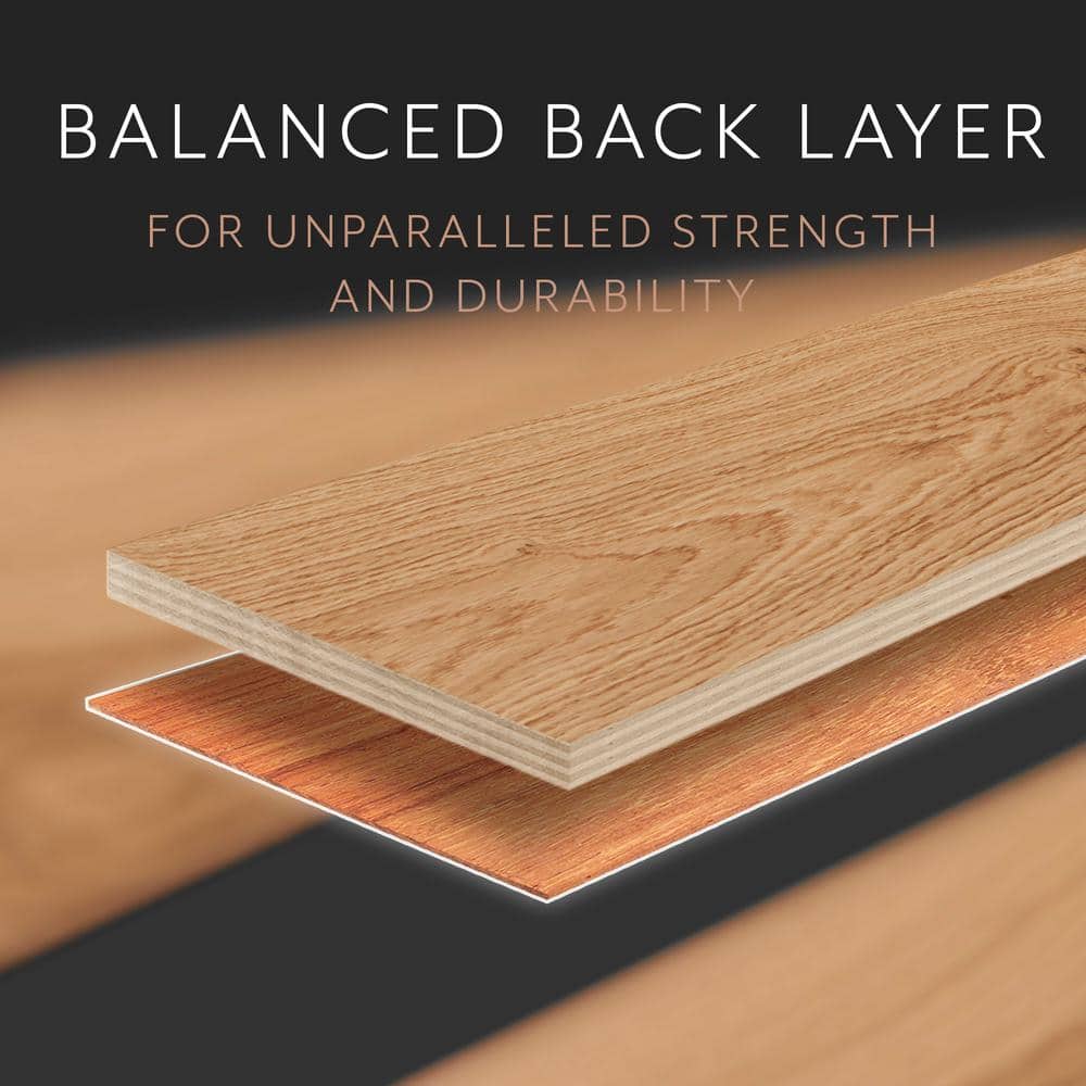 ASPEN FLOORING Marigold White Oak 9/16 in. T x 8.66 in. W Tongue and Groove Smooth Engineered Hardwood Flooring (1250 sqft/pallet)