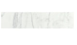 Daltile Marissa Carrara 3 in. x 10 in. Ceramic Bullnose Wall Tile (0.208 sq. ft./ piece) - Super Arbor