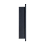 TEHOME Eldee 16 in. W x 24 in. H Surface Mount Rectangular Metal Framed Bathroom Medicine Cabinet with Mirror in Matt Black