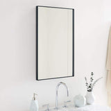 TEHOME Fulleti 16 in. W x 26 in. H Rectangular Metal Framed Medicine Cabinet with Mirror with Adjustable Shelves