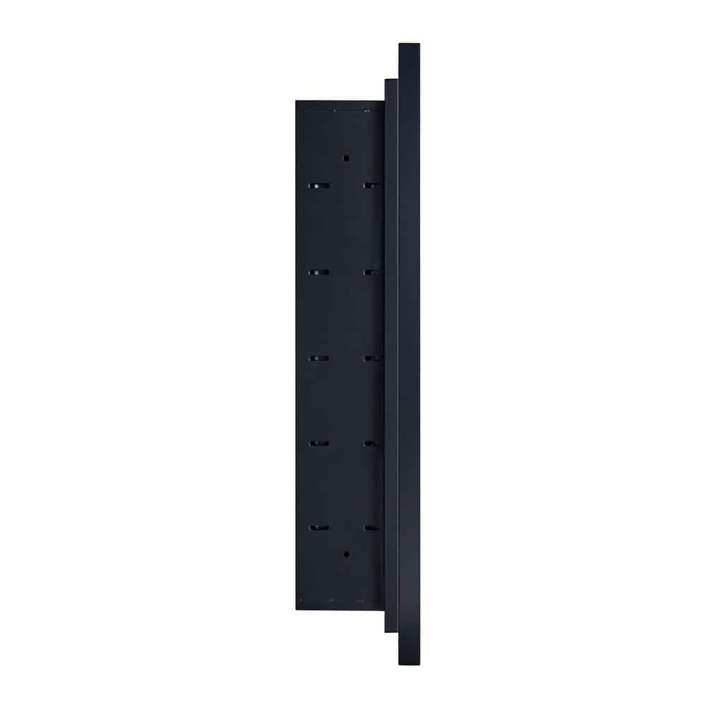 TEHOME Fulleti 16 in. W x 26 in. H Rectangular Metal Framed Medicine Cabinet with Mirror with Adjustable Shelves