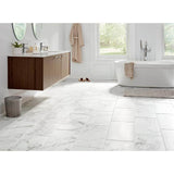 EpicClean Milton Arabescato Marble 12 in. x 24 in. Glazed Porcelain Floor and Wall Tile (15.6 sq. ft./Case)