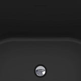 AKDY Freestanding 60 in. Fiberglass Double Slipper Flatbottom Modern Stand Alone Non-Whirlpool Bathtub in Matte Black