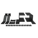 Barrette Outdoor Living VersaRail Matte Black Aluminum Fascia Mount Juliette Bracket Kit