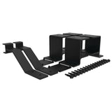 Barrette Outdoor Living VersaRail Matte Black Aluminum Fascia Mount Juliette Bracket Kit