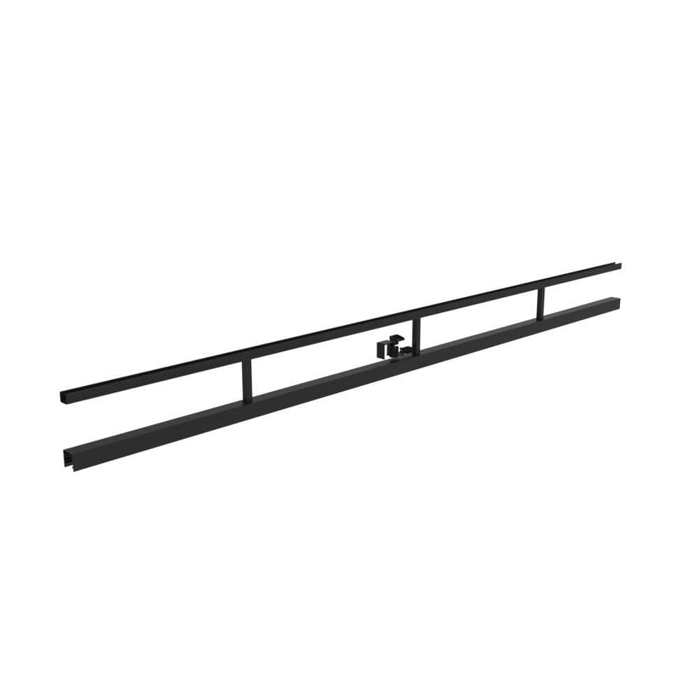 Barrette Outdoor Living VersaRail Aluminum 8 ft. Matte Black Triple Rail Topper
