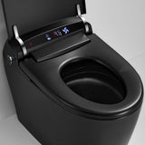Boosicavelly Elongated Bidet Toilet 1.28 GPF Matte Black with Heated, Deodorizing, Soft Close