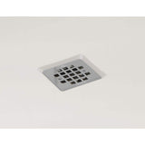 ShowerCast 60 in. x 32 in. Single Threshold Shower Pan in Matte Black with Square Chrome Shower Drain Cover Right Drain