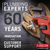 Delta In2ition Two-in-One 4-Spray 6 in. Dual Wall-Mount Fixed and Handheld Shower Head in Matte Black