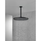 Delta Universal Showering Components Matte Black 1-Spray Rain Shower Head, 2.5 GPM, 11.75 in.