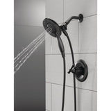 Delta Chamberlain In2ition Matte Black 2-in-1 Shower Faucet with Rough-in Valve