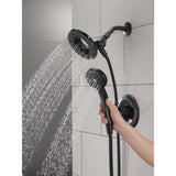 Delta Chamberlain In2ition Matte Black 2-in-1 Shower Faucet with Rough-in Valve