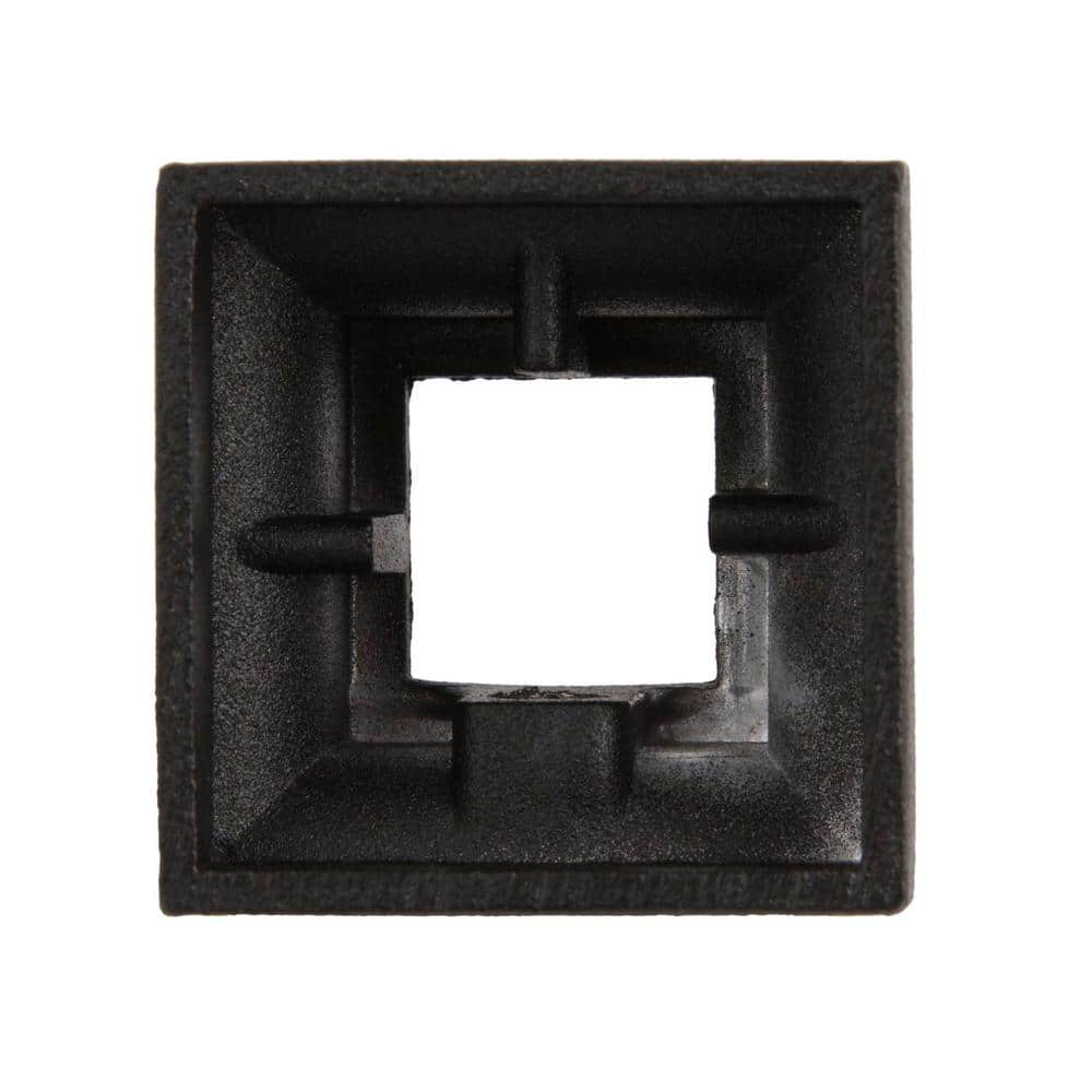 EVERMARK Stair Parts 1/2 in. Matte Black Flat Metal Shoe for Stair Remodel