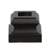 EVERMARK Stair Parts 1/2 in. Matte Black Flat Metal Shoe for Stair Remodel