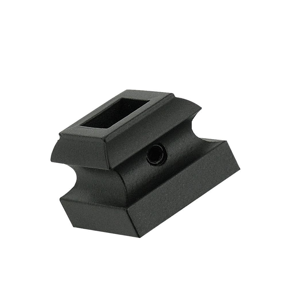 EVERMARK Stair Parts 1/2 in. Matte Black Flat Metal Shoe for Stair Remodel