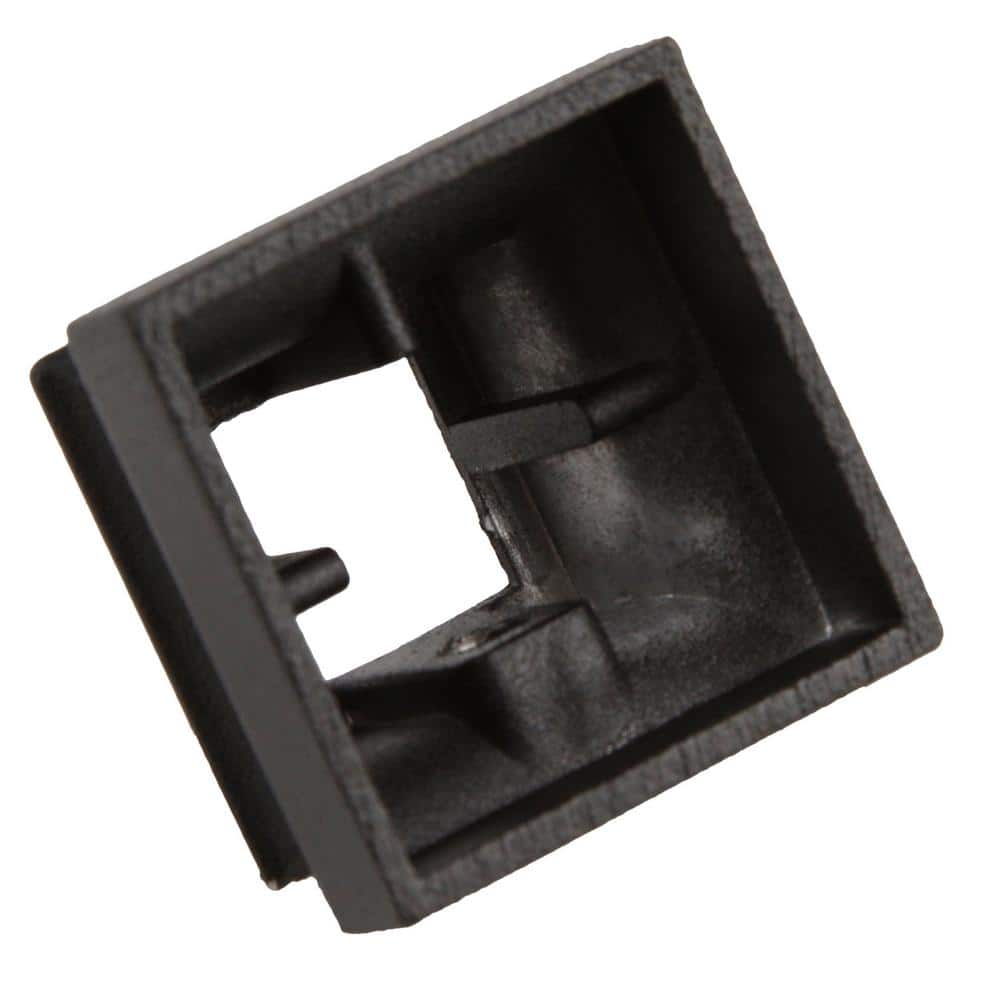 EVERMARK Stair Parts 1/2 in. Matte Black Flat Metal Shoe for Stair Remodel