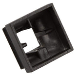 EVERMARK Stair Parts 1/2 in. Matte Black Flat Metal Shoe for Stair Remodel