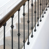EVERMARK Stair Parts 1/2 in. Matte Black Slip N Grip Angle Shoe for Stair Remodel