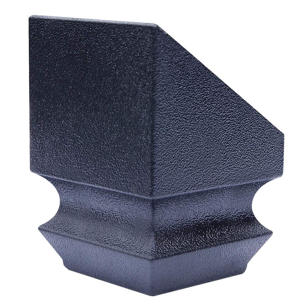EVERMARK Stair Parts 1/2 in. Matte Black Slip N Grip Angle Shoe for Stair Remodel