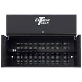 Extreme Tools RX Series 55 in. W x 25 in. D Extreme Power Workstation Hutch 12-Drawer Roller Cab Combo in Matte Black