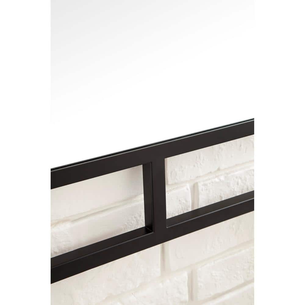 James Martin Vanities Boston Matte Black Rectangular Wall Mirror - 30x40 Inches