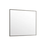James Martin Vanities Rohe 48" x 40" Matte Black Rectangular Vanity Mirror