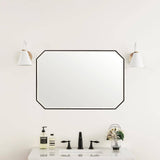 James Martin Vanities Rohe 24" x 36" Matte Black Bathroom Vanity Mirror