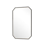 James Martin Vanities Rohe 24" x 36" Matte Black Bathroom Vanity Mirror