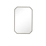 James Martin Vanities Rohe 24" x 36" Matte Black Bathroom Vanity Mirror