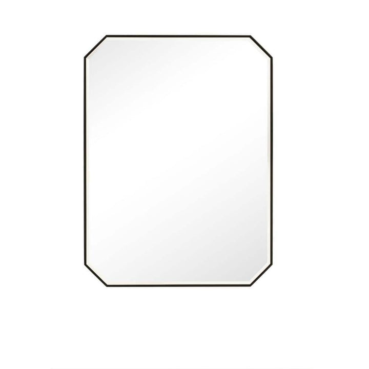 James Martin Vanities Rohe 30x40 Matte Black Rectangular Bathroom Vanity Mirror