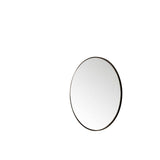 James Martin Vanities Rohe 30-inch Round Bathroom Vanity Mirror, Matte Black