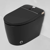 LORDEAR 1-Piece Smart Bidet Toilet with Digital Display in Matte Black