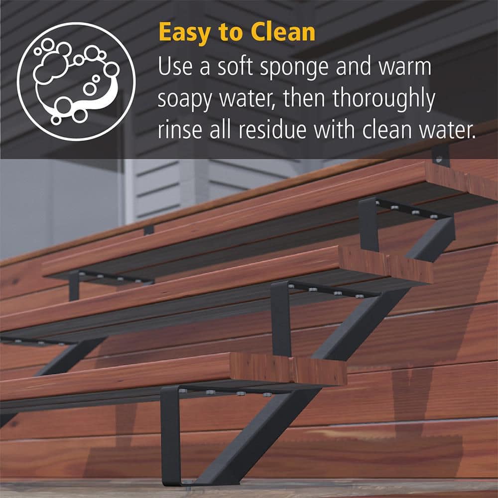 Peak Products 1-Step Steel Powder-Coated Finished Stair Riser (Includes 1 Stringer)
